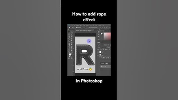 how to add rope effect on text in phoposhop #photoshop #shorts  #graphicdesign #short