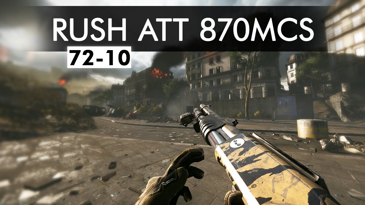 Battlefield 4 - 72-10 Operation Metro RUSH 64 FULL ROUND 870 MCS Shotgun Gameplay