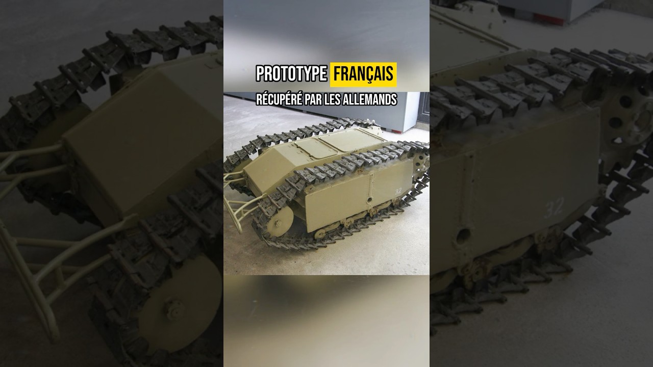 Ce petit char mesure un mètre cinquante. Personne ne monte dedans. 