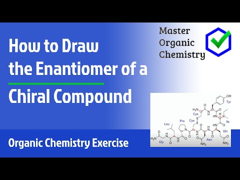 How to draw the enantiomer of a chiral compound