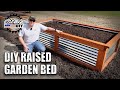 Diy woodmetal raised garden beds