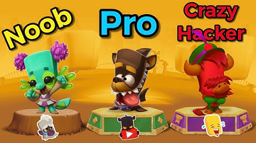 Noob vs Pro vs Crazy Hacker || Nutcracker Buck || Zoo Battle Arena