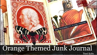Orange Themed Junk Journal by Terri Kolte!