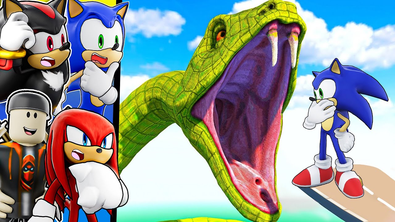 Команда Соника против ГИГАНТСКОЙ Змеи! (Разборка)
