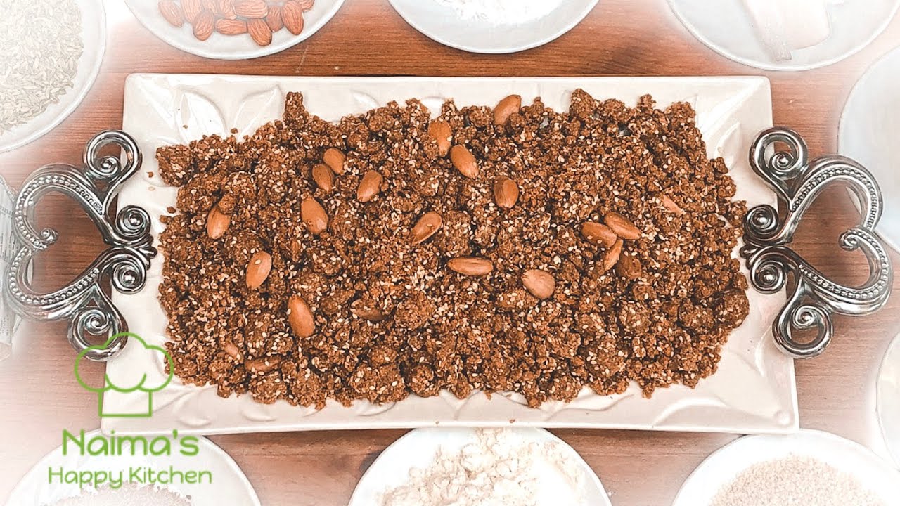 El mejor SELLOU MARROQUÍ!  Super fuente de energía, vitaminas y nutrientes! Sfouf/ Zammita. RAMADAN