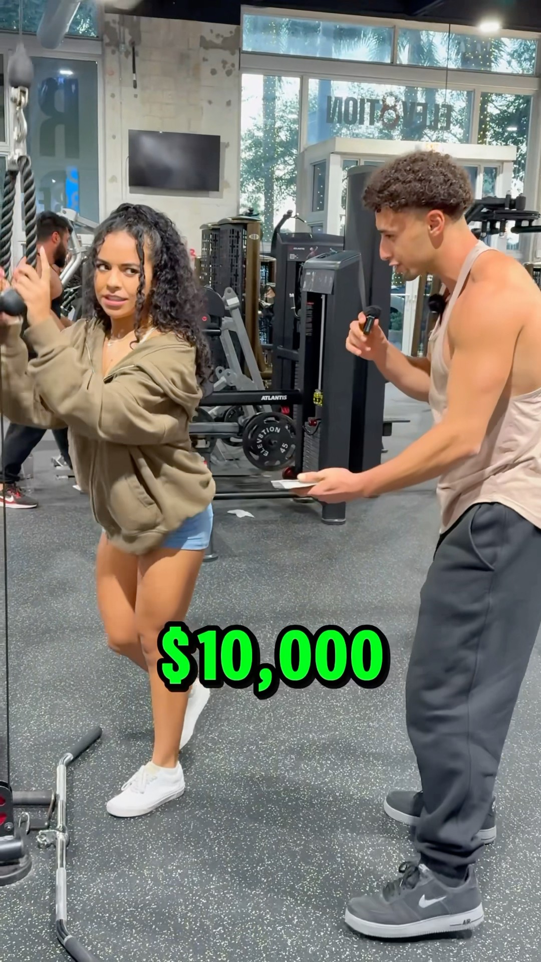 Can she do more pull-ups for $10,000??⁉️