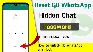 GB WhatsApp me chat lock reset kaise kare||How to unlock gb WhatsApp chat lock हिन्दी में... screenshot 4