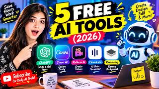 Full 5 FREE AI Tools in 2026 🤖 | AI Tools You Must Try! News