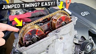 HOW TO KNOW IF TIMING CHAIN JUMPED ON HYUNDAI KIA 2.4 GDI ENGINE