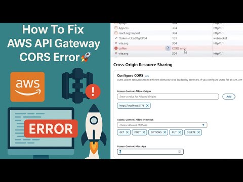 How To Fix AWS API Gateway CORS Error🚀