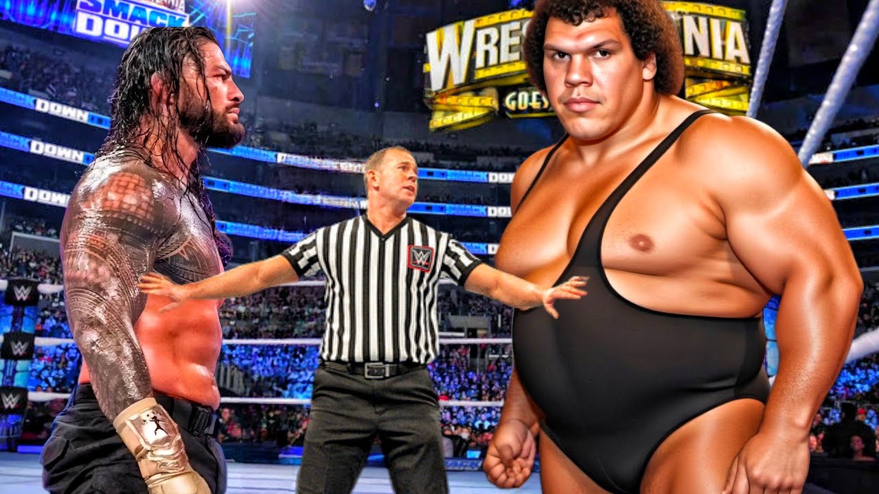 WWE 2K24 - Roman Reigns vs André the Giant - FULL MATCH | WWE Oct 19 ...