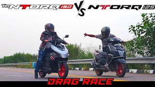 Tvs Ntorq 150 Vs Ntorq 125 Race Edition Drag Race Shocking Results