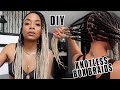 Doing My OWN Knotless Box Braids! (BEST Feed-In Method Explanation)