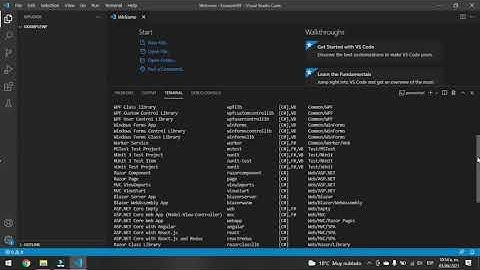 How to create a WF (Windows Forms) Project in Visual Studio Code