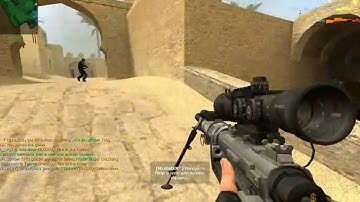 Counter Strike Source: Ramped Slowmo Scout Noscopes w/ MW2 Intervention Skin