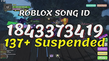 137+ Suspended Roblox Song IDs/Codes