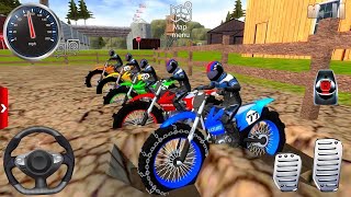 Motos Dirt Bike Racing Simulator 2025 Off-Road Bike Stunt Driving 3D #1 For Android IOS Mud Gameplay