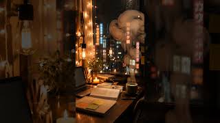 You’re Studying in Tokyo While It Rains Outside 🌧️🍵 #relaxation #cozyambience #cozy