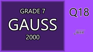 Gauss 7 2000 18
