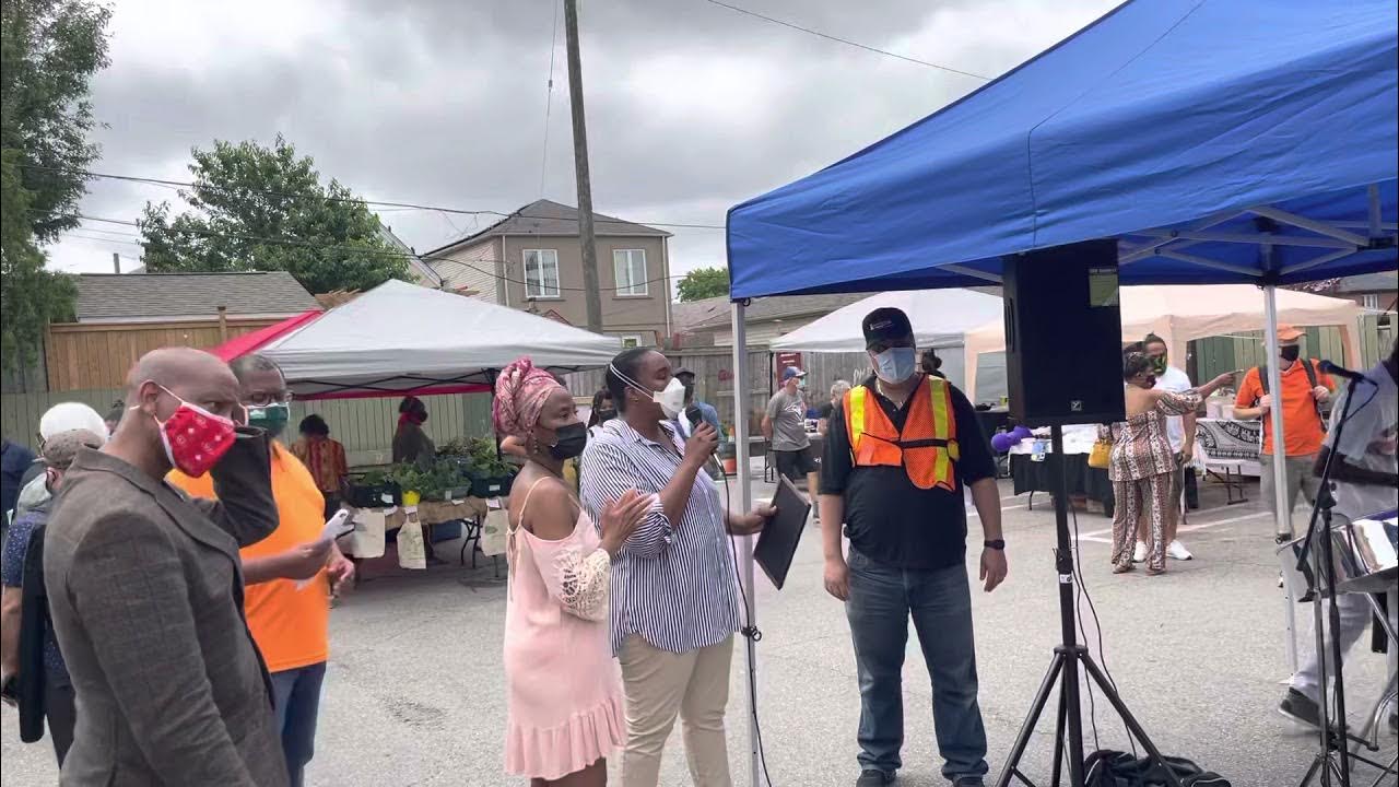 Award to the organizers @ the Black Farmers Market on Eglinton West