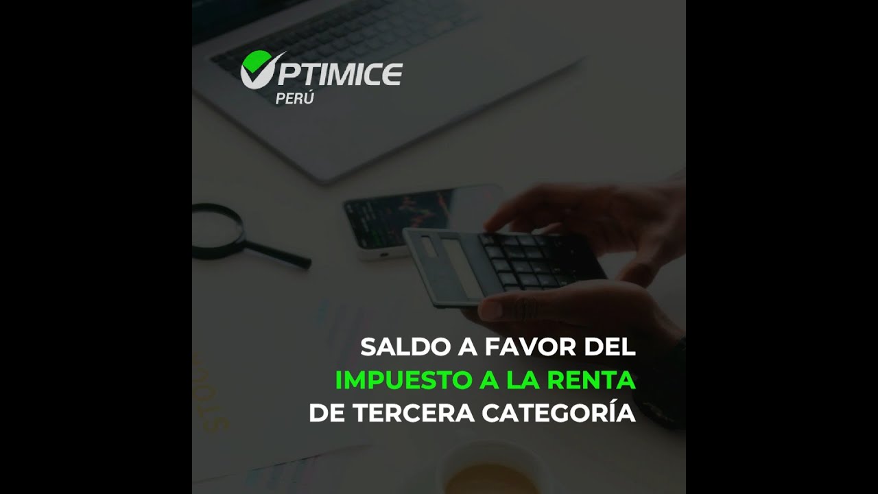 Saldo a favor del Impuesto a la Renta de tercera categoría - YouTube