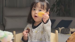 [ENG] RUDA, a Korean little girl who is eating cookies. 🍪