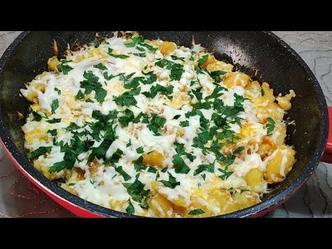 ????TAM PAZAR HAHVALTIŞINA YAKIŞACAK BİR TARİF/KAHVALTILIK PRATİK TARİF/YUMURTALI PATATES TARİFİ ????