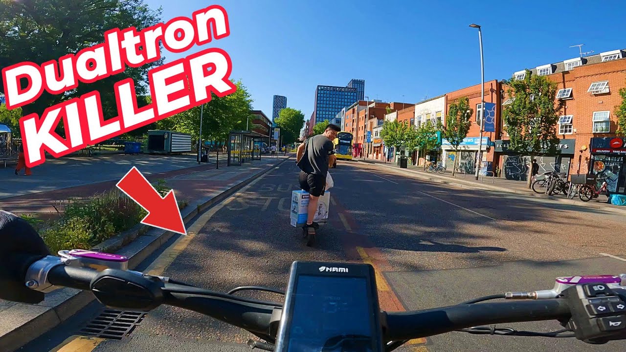 Riding INSANE E Scooter POV Nami Burn e 72v UK