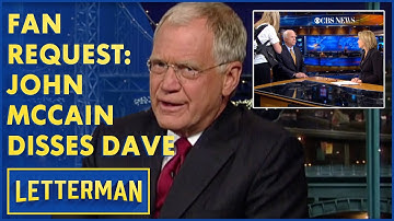 Fanverzoek: John McCain haalt uit naar Dave | Letterman