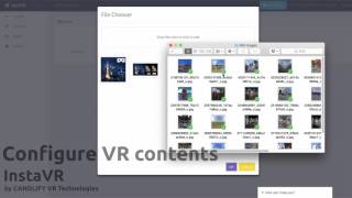 "InstaVR" Cloud-baesd VR (Virutal Reality) app maker demo screenshot 2