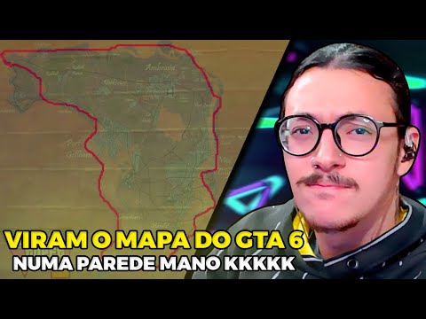QUANDO ACHARAM QUE O MAPA DO GTA VI ESTAVA NUMA PAREDE MOFADA KKKKK - NOBERTO - ATLAZZ REACT