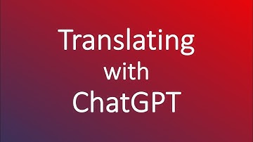 Translating with ChatGPT