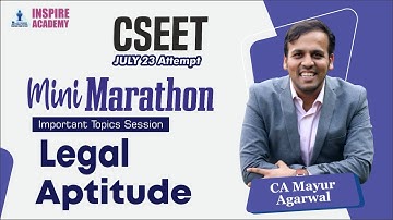 One Line Marathon| CSEET July 23 | Legal Aptitude | CA Mayur Agarwal