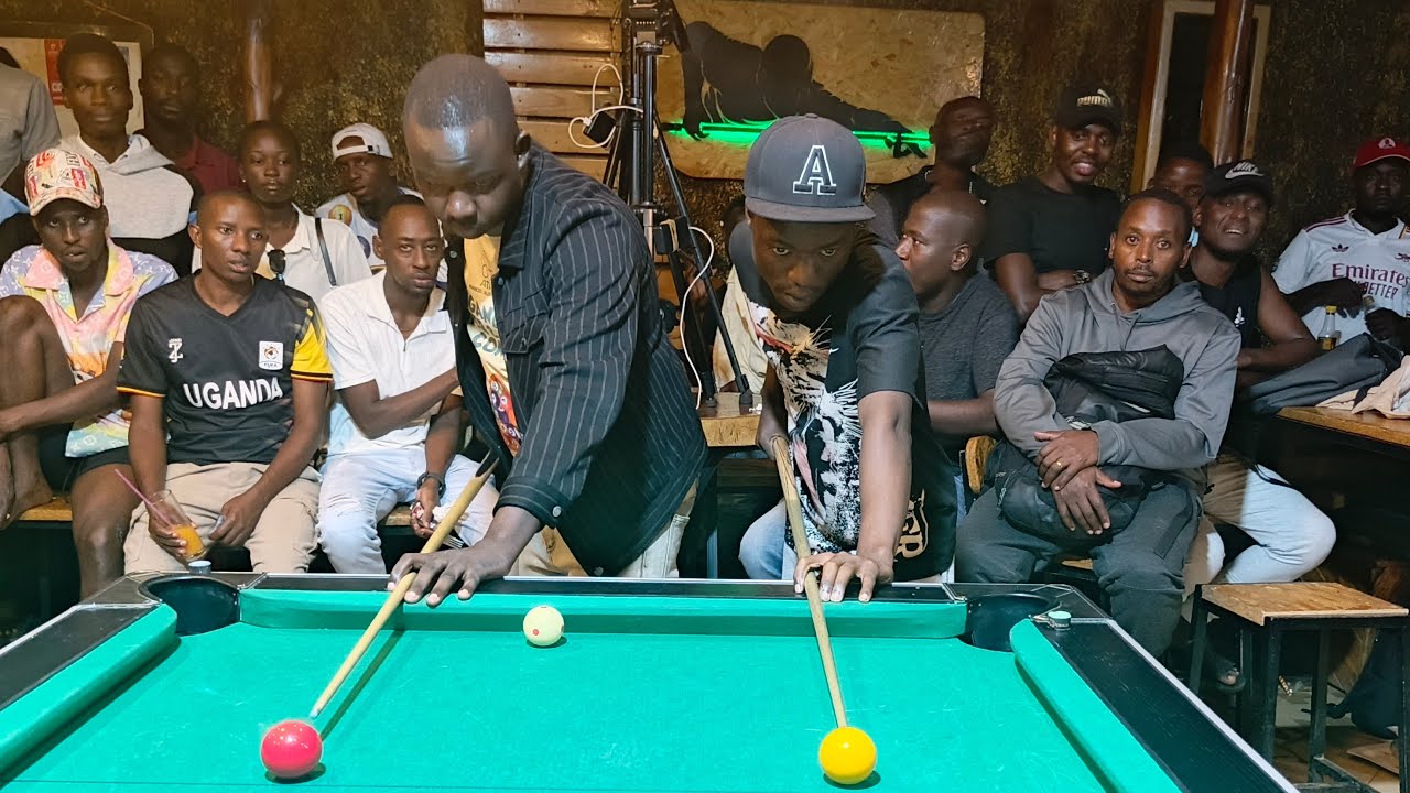 Caesar Chandiga Vs Mark Mukiibi.  POOL GARAGE 32-MAN MONTHLY COMP.  ROUND 2. RACE TO 5.