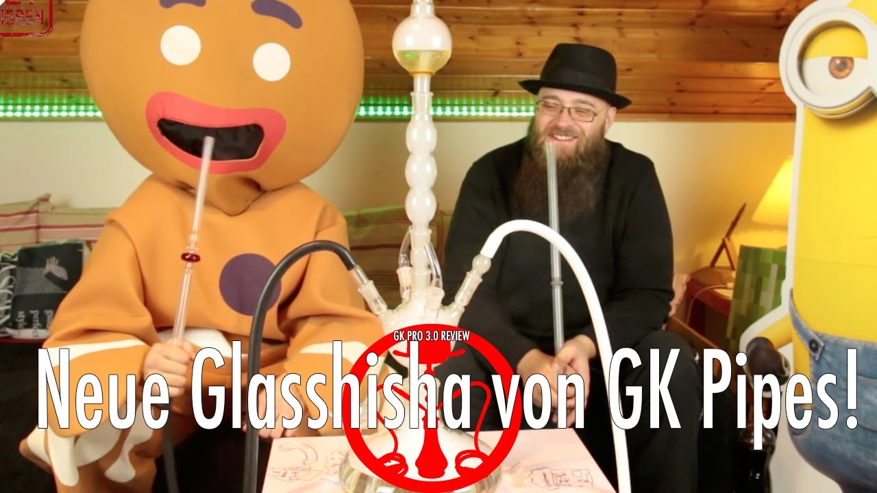 Neue Glasshisha von GK Pipes!Die lange Glaspfeife von Nürnberg GK Pro 3.0 Review - Shisha Opa