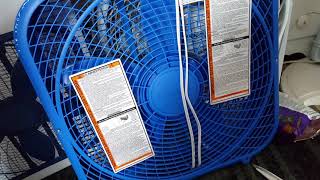 Unboxing Of A 20 Inch Lasko Cool Colors Box Fan