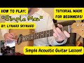 Simple Man by Lynyrd Skynyrd — Easy Acoustic Guitar Tutorial (Basic Chords Every Player Should Know)