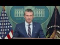LIVE: Defense Secretary Hegseth holds news conference on Iran conflict