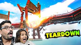 Çok Gerçekci̇ Dev Köprüyü Patlayici İle Yiktik Teardown Mods