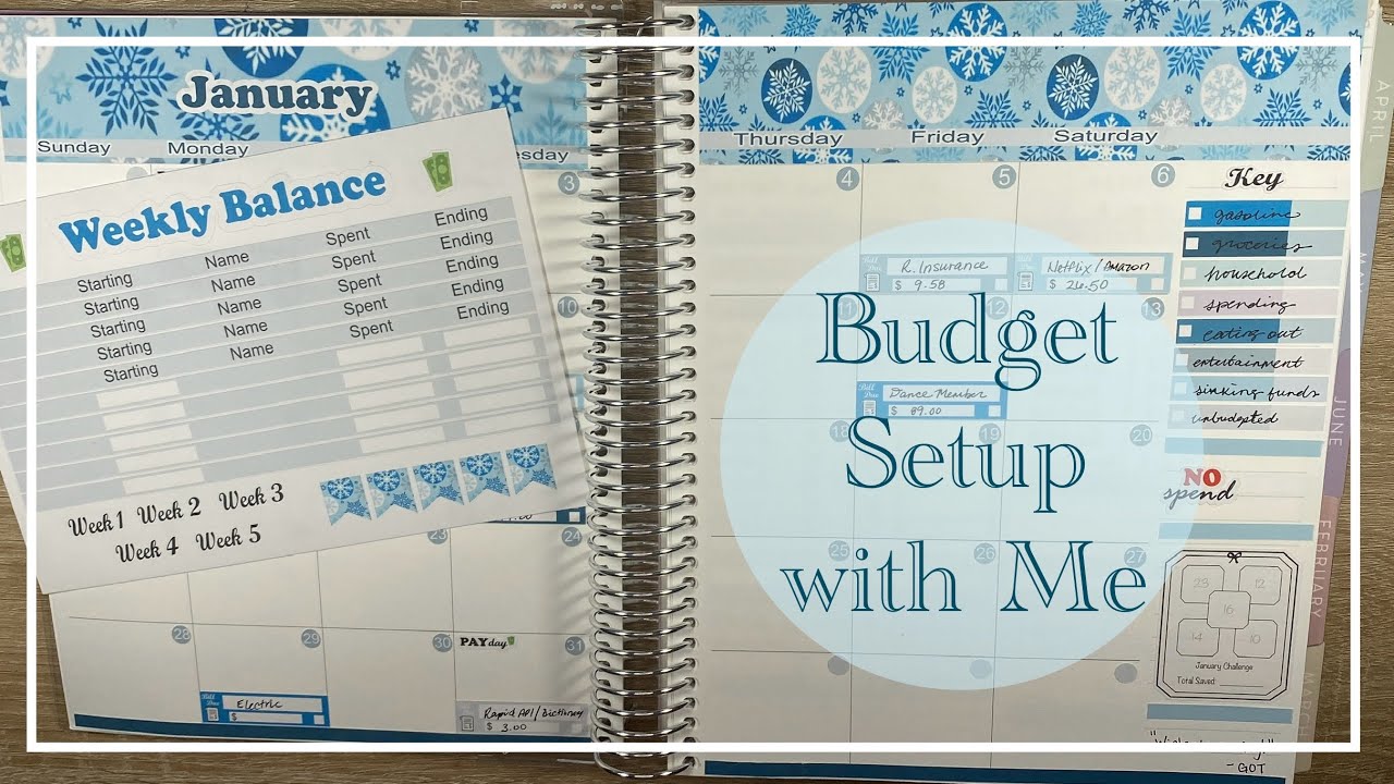 Weekly Balance Check Planner ️ January Budget Setup | Weekly Check-in & Weekly Balance | Budget with ...
