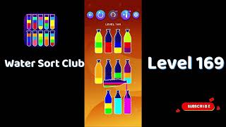 🎮 Water Sort Club Level 169 Walkthrough | Fun Liquid Sorting Game 💧 | SolutionGuruji