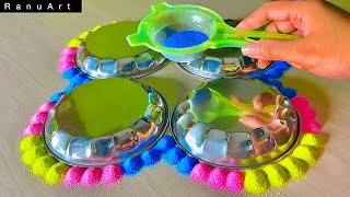 Easy Rangoli designs for Festivals | Simple Rangoli designs | Beautiful Rangoli designs | RanuArt screenshot 5