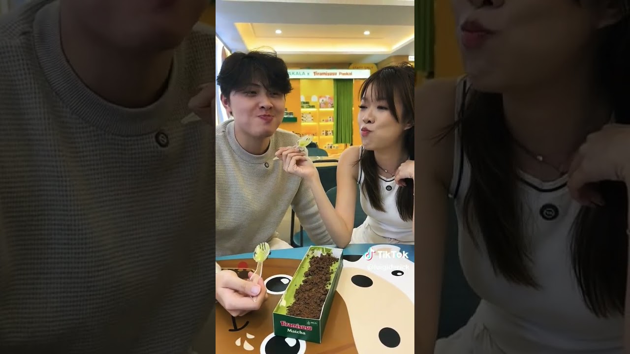 luigiderick cobain Tiramisusu Matcha 🍵 🍃 oleh-oleh khas bandung 