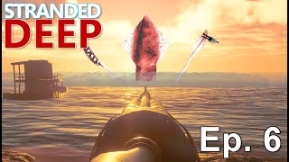 Hunting Lionfish To Find Clay Then Encountering Lusca The Great! Stranded Deep Ep. 6