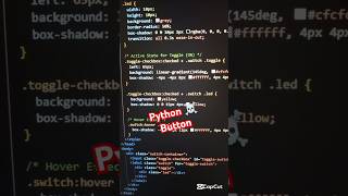 python button ☠️ power of css ll #html #css #coding