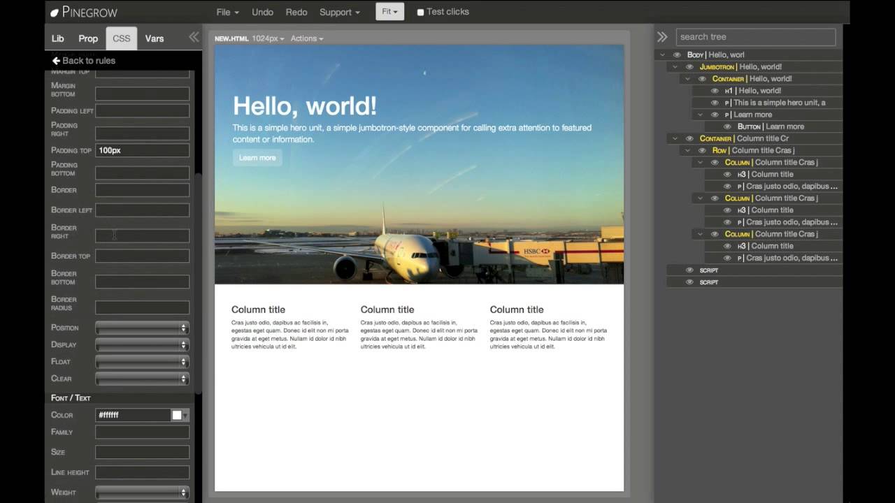 Using variables to create customisable designs with Pinegrow Web ...