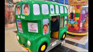 Having Fun with Little Brother on the Green Bus * Learn Nursery Rhymes