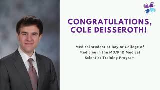 Meet Cole Deisseroth - 2021 Neurodevelopmental Disabilities Summer Research Scholarship Recipient
