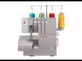 Como Ajustar o Ponto Da Máquina Overlock Singer Heavy Duty 14HD854 Portátil