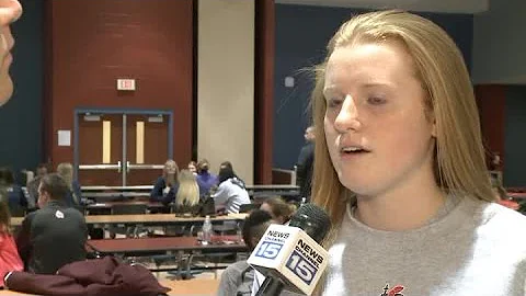 Bishop Luers' Emma Wolfe and Mark Pixley.